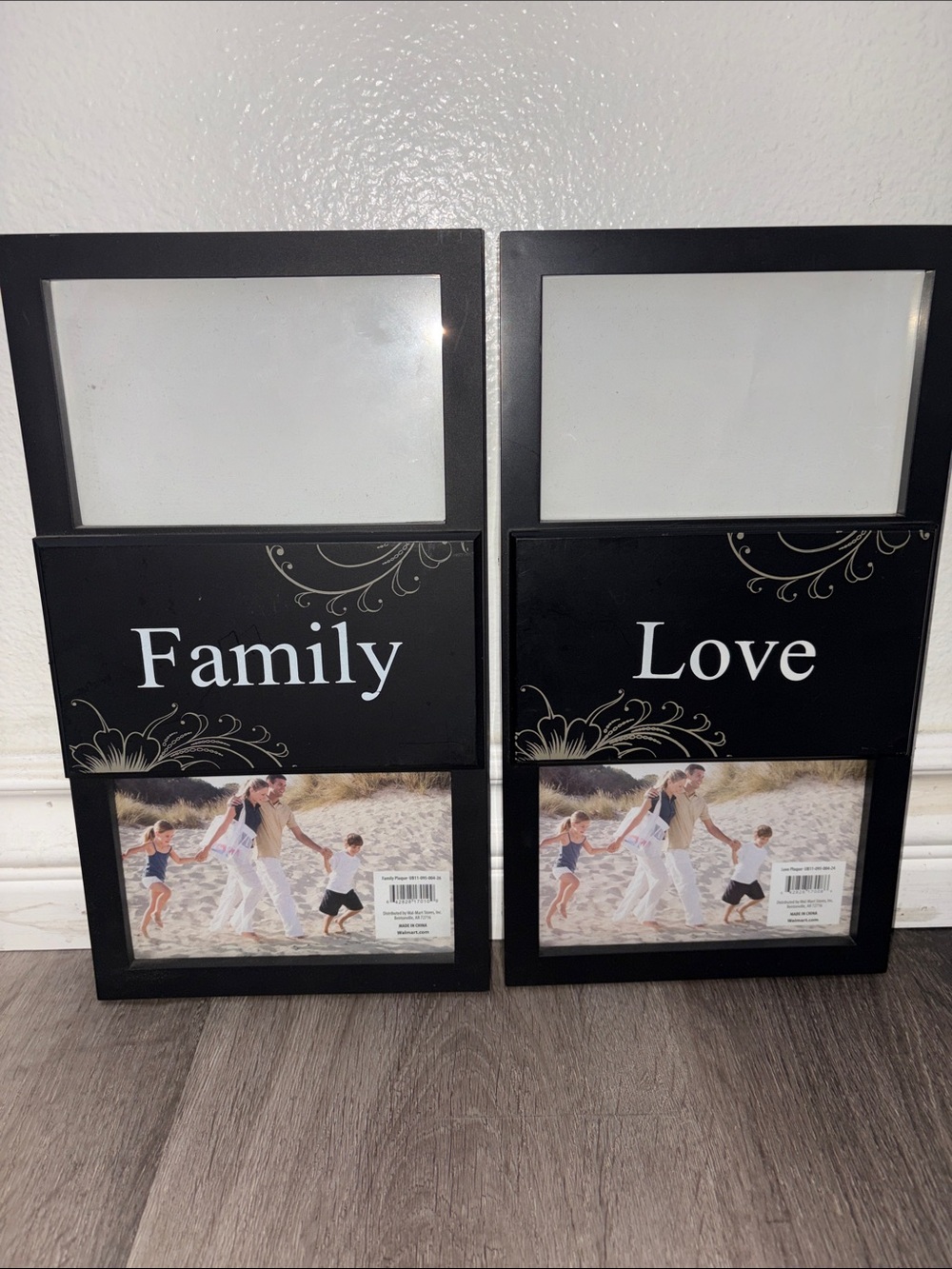 Family & Love Black Photo Frame Set